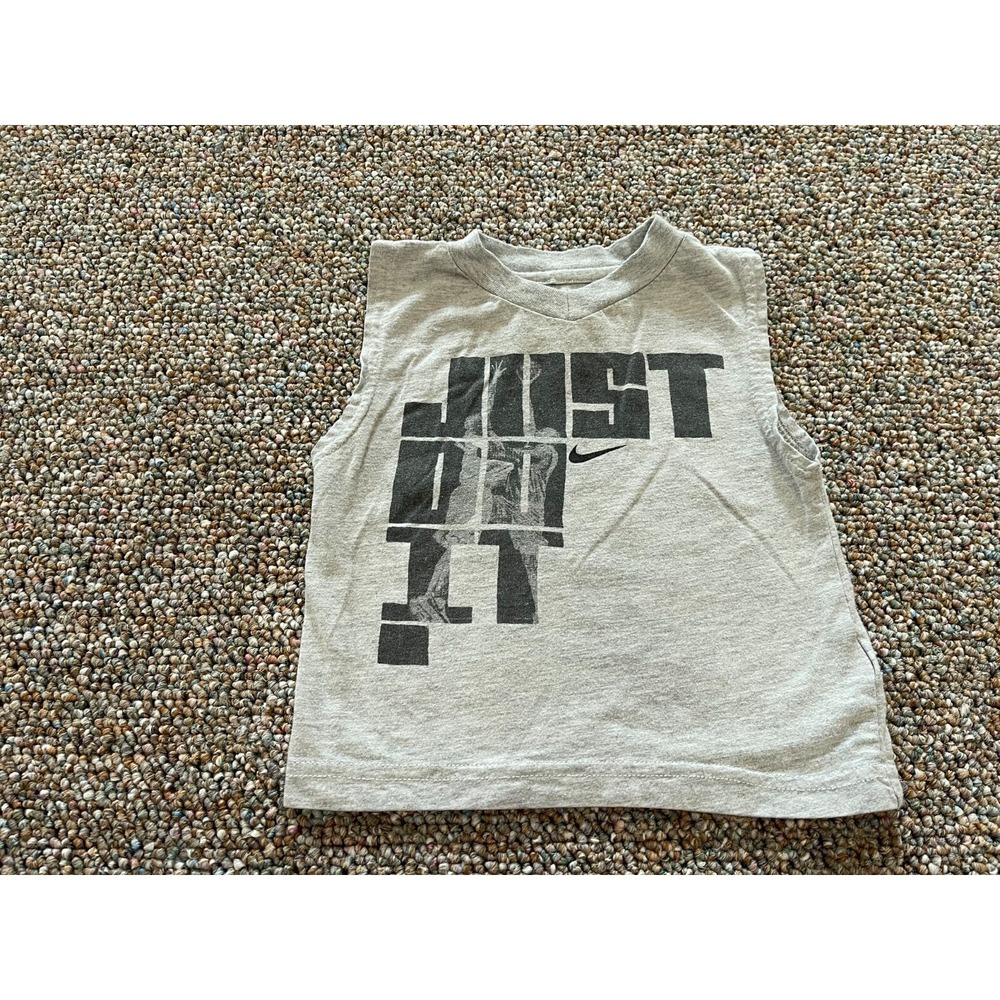 Nike Boys Just Do It Gray Sleeveless Top 12M